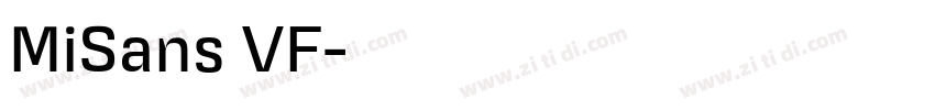 MiSans VF字体转换